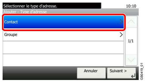 KYOCERA FS-C8020MFP - Sélectionner la méthode d'enregistrement. - 1