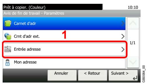 KYOCERA FS-C8020MFP - Entrer l'adresse e-mail directement. - 1