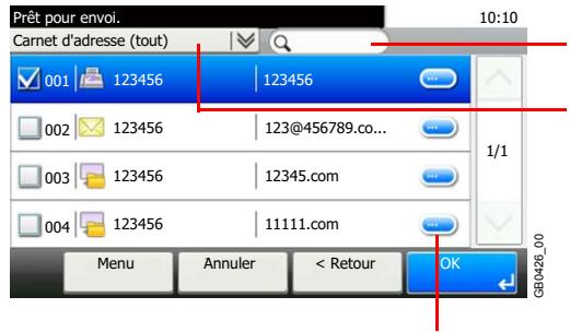 KYOCERA FS-C8020MFP - Recherche de destinataire - 1