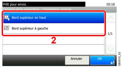 KYOCERA FS-C8020MFP - Sélectionner la position d'agrafage. - 6