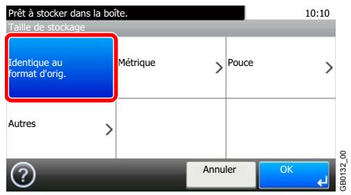 KYOCERA FS-C8020MFP - Sélectionner le format de stockage. - 1