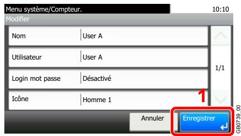 KYOCERA FS-C8020MFP - Enregisterl'utilisateur. - 1
