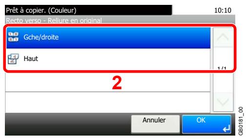 KYOCERA FS-C8020MFP - Sélectionner le bord de reliure des originaux. - 2