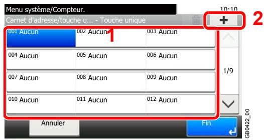 KYOCERA FS-C8020MFP - Ajouter une touche unique - 1