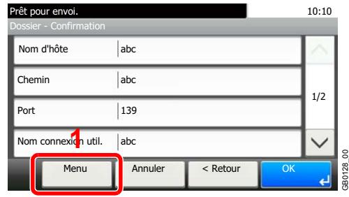 KYOCERA FS-C8020MFP - Confirmer les informations. - 2