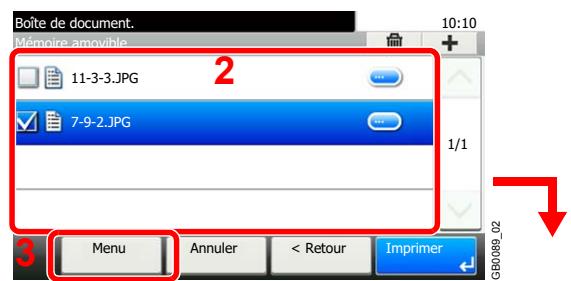 KYOCERA FS-C8020MFP - Sélectionner le dossier. - 3