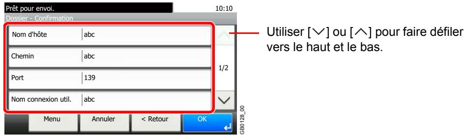 KYOCERA FS-C8020MFP - Confirmer les informations. - 1