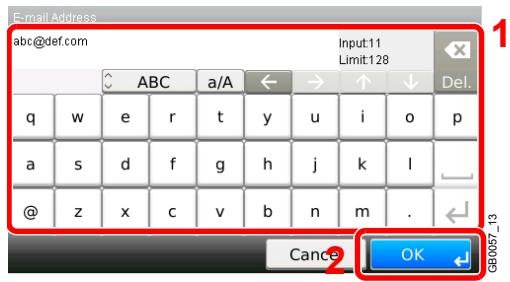 KYOCERA FS-C8020MFP - Adresse e-mail - 1