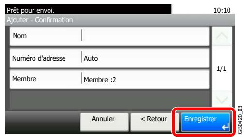 KYOCERA FS-C8020MFP - Enregistrer le groupe. - 1