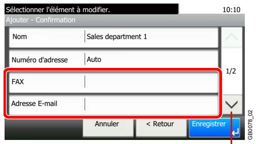 KYOCERA FS-C8020MFP - Entrer la destination. - 1