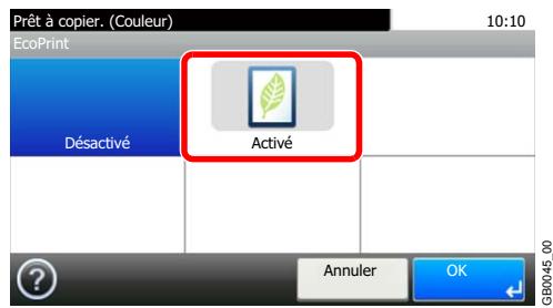 KYOCERA FS-C8020MFP - Sélectionner la fonction. - 1