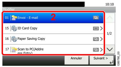 KYOCERA FS-C8020MFP - Pour modifier un favori - 3