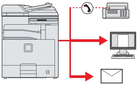 KYOCERA FS-C8020MFP - Envoi vers différents types de destinataires (Envoi multiple) - 1