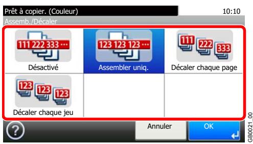 KYOCERA FS-C8020MFP - Sélectionner la fonction. - 1
