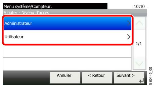 KYOCERA FS-C8020MFP - Entre les informations de l'utilisateur. - 5