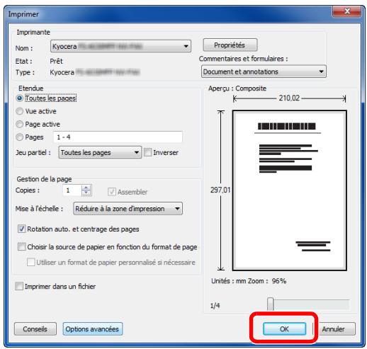 KYOCERA FS-C8020MFP - Lancer l'impression - 1