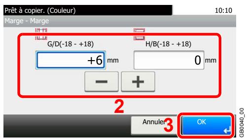 KYOCERA FS-C8020MFP - Entrer la largeur de marge. - 3