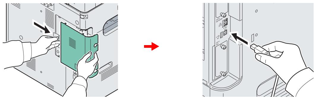 KYOCERA FS-C8020MFP - Connecter la machine. - 1