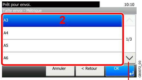 KYOCERA FS-C8020MFP - Sélectionner le format d'envoi. - 2
