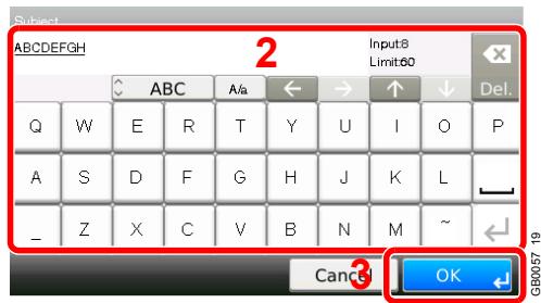 KYOCERA FS-C8020MFP - Entrer l'objet. - 3
