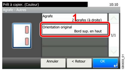 KYOCERA FS-C8020MFP - Sélectionner la position d'agrafage. - 5