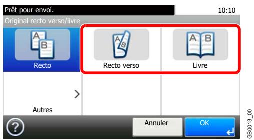 KYOCERA FS-C8020MFP - Sélectionner le type d'original. - 1