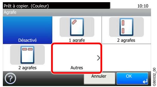 KYOCERA FS-C8020MFP - Sélectionner la position d'agrafage. - 2