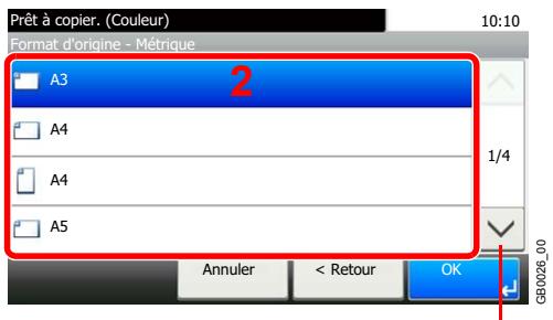 KYOCERA FS-C8020MFP - Sélectionner le format d'origine. - 2