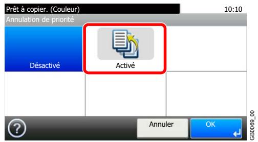 KYOCERA FS-C8020MFP - Sélectionner la fonction. - 1