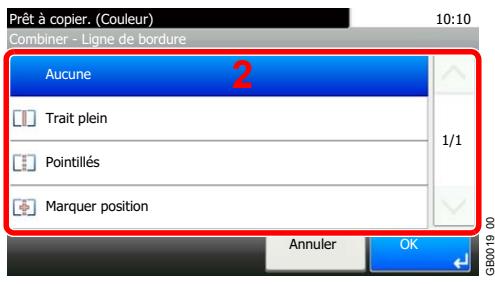 KYOCERA FS-C8020MFP - Definit le type de ligne de bordure. - 3