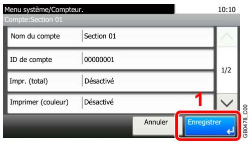 KYOCERA FS-C8020MFP - Pour modifier un compte - 11