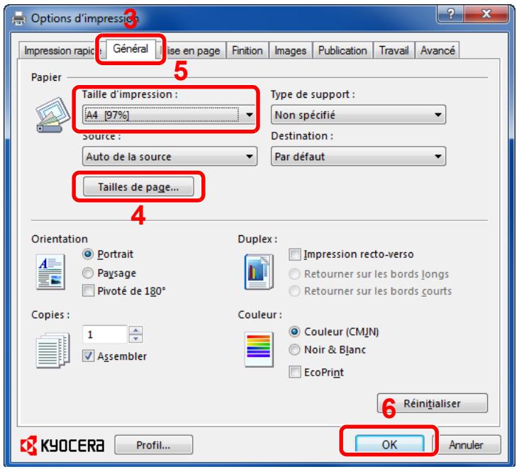 KYOCERA FS-C8020MFP - Configurer l'imprimante. - 2