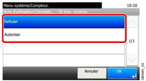 KYOCERA FS-C8020MFP - Sélectionner la fonction. - 1