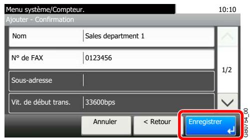 KYOCERA FS-C8020MFP - Enregister la destination. - 1