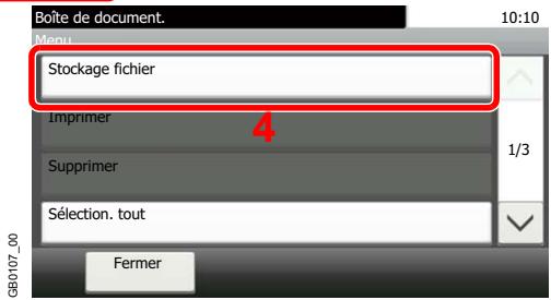 KYOCERA FS-C8020MFP - Sélectionner le dossier. - 4