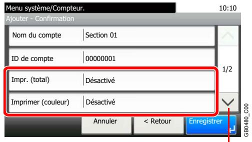 KYOCERA FS-C8020MFP - [Total] est sélectionné pour Nbre copies/impress. - 1