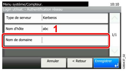 KYOCERA FS-C8020MFP - Entrer un nom de Domaine. - 1