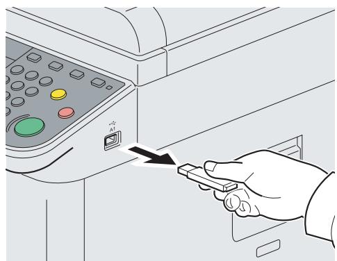 KYOCERA FS-C8020MFP - Retirer la mémoire USB. - 1