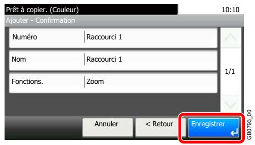 KYOCERA FS-C8020MFP - Enregister le raccourci. - 1