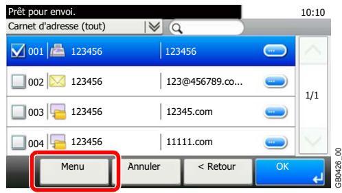 KYOCERA FS-C8020MFP - Recherche de destinataire - 2