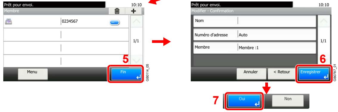 KYOCERA FS-C8020MFP - Pour supprimer un membre (groupe) - 2