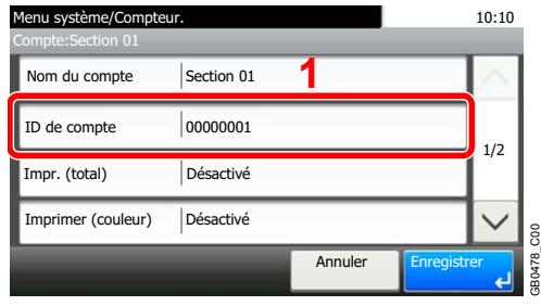 KYOCERA FS-C8020MFP - Pour modifier un compte - 3