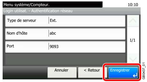 KYOCERA FS-C8020MFP - Appuyer sur [Enregisterr]. - 1