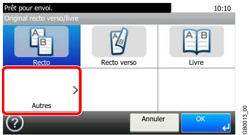 KYOCERA FS-C8020MFP - Sélectionner le type d'original. - 2