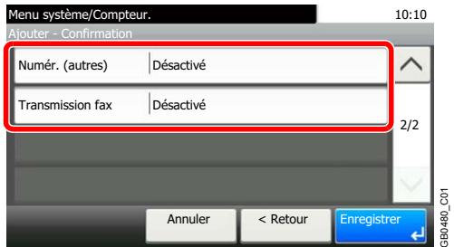 KYOCERA FS-C8020MFP - [Total] est sélectionné pour Nbre copies/impress. - 2