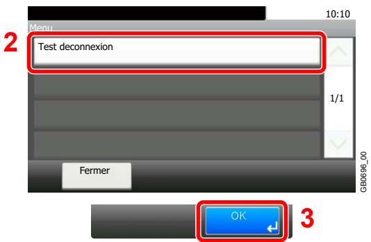 KYOCERA FS-C8020MFP - Vérifier le statut de connexion. - 3