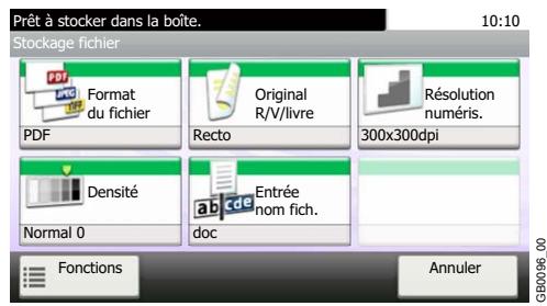 KYOCERA FS-C8020MFP - Sélectionner les fonctions. - 1