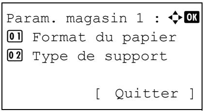 KYOCERA FS-C8500DN - Type de support (réglage du type de papier pour le bac MF) - 1