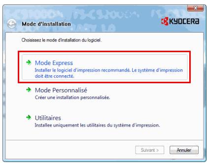 KYOCERA FS-C8500DN - Installation du logiciel sous windows - 5