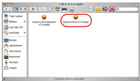 KYOCERA FS-C8500DN - Installation sur un ordinateur macintosh - 3